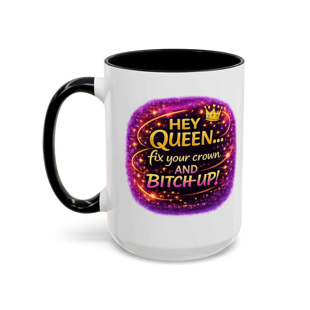 Queen Crown Coffee Mug - Grab Your Coffee - Empowerment Cup for ChatGPT Users - Mugs {{tags}}