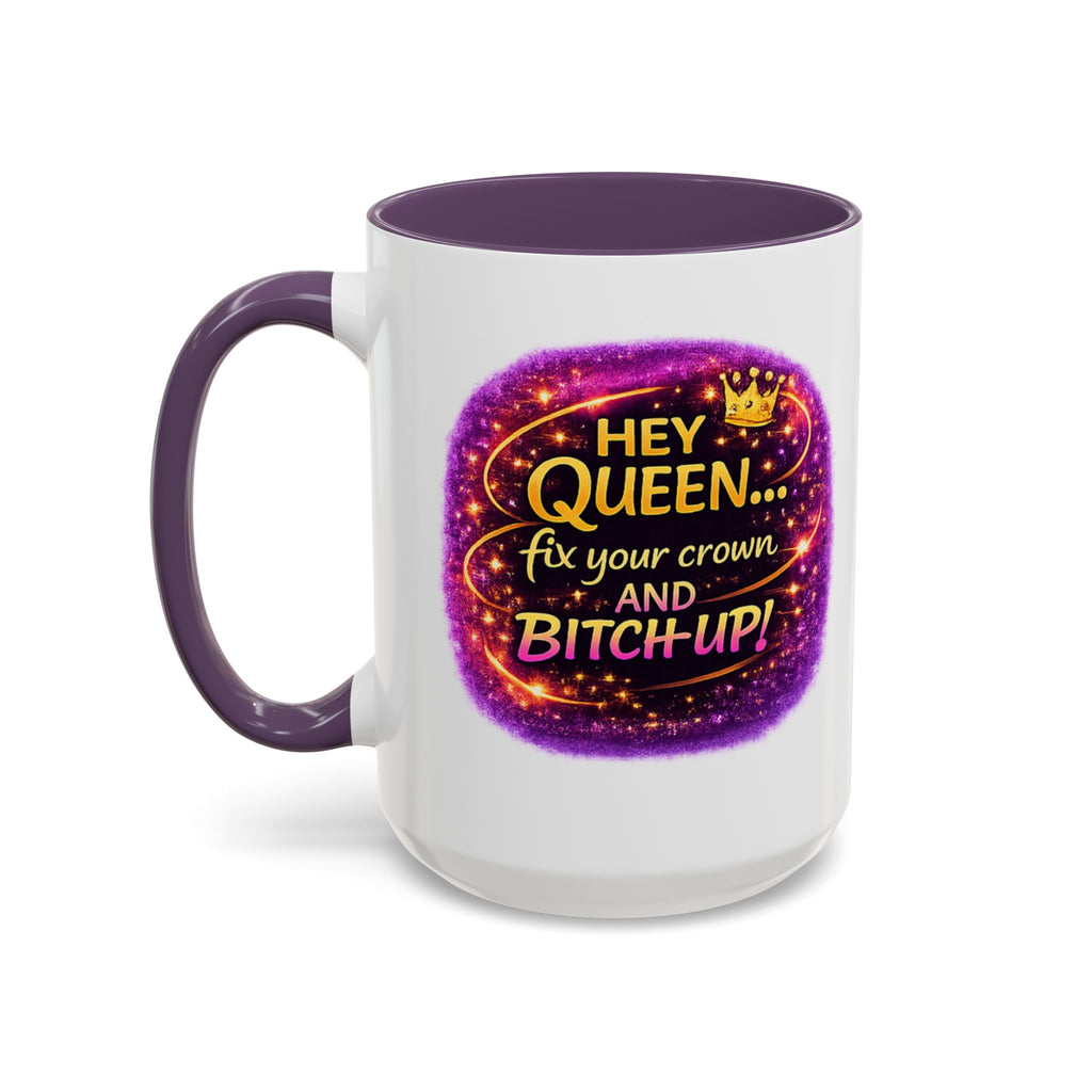 Queen Crown Coffee Mug - Grab Your Coffee - Empowerment Cup for ChatGPT Users - Mugs {{tags}}