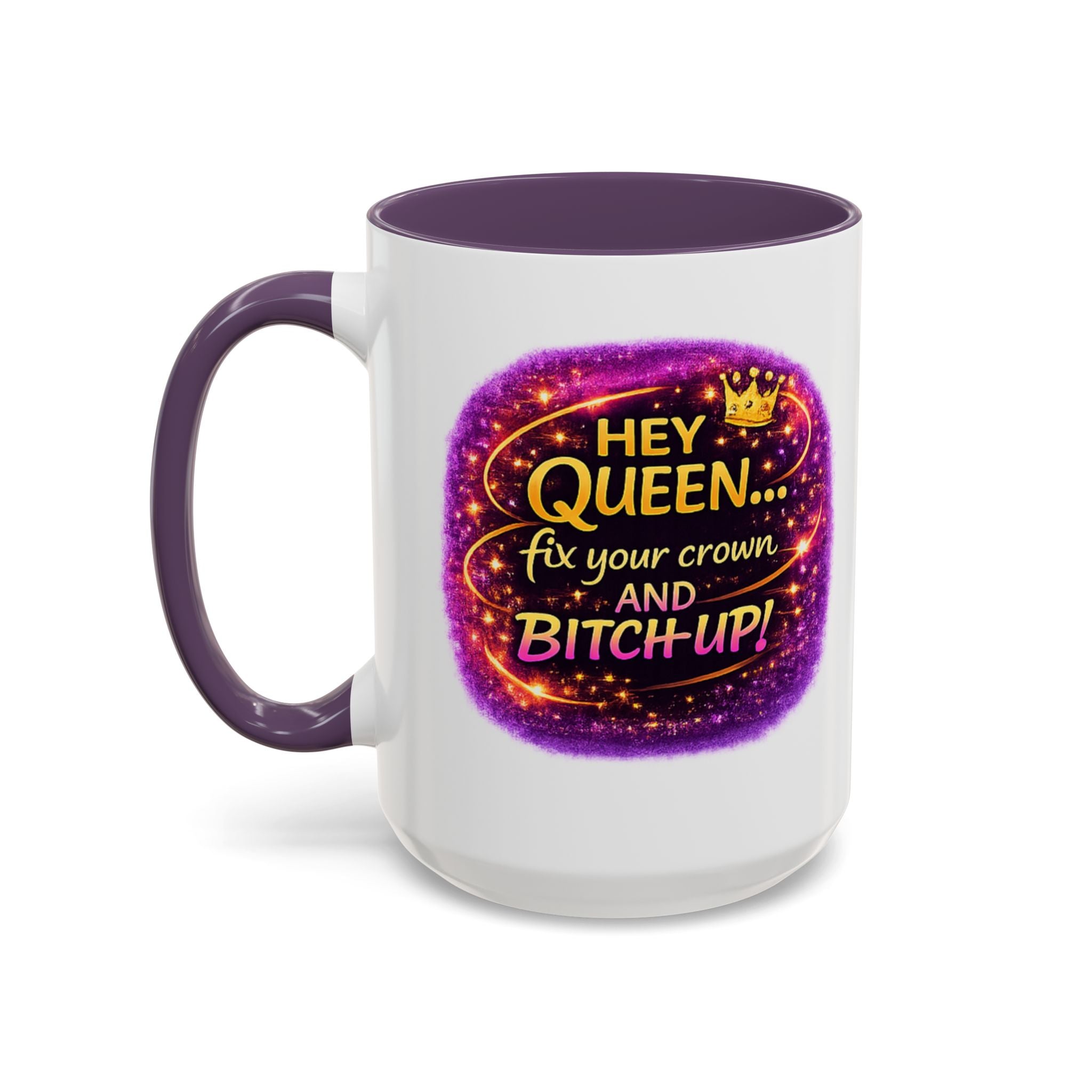 Queen Crown Coffee Mug - Grab Your Coffee - Empowerment Cup for ChatGPT Users - Mugs {{tags}}
