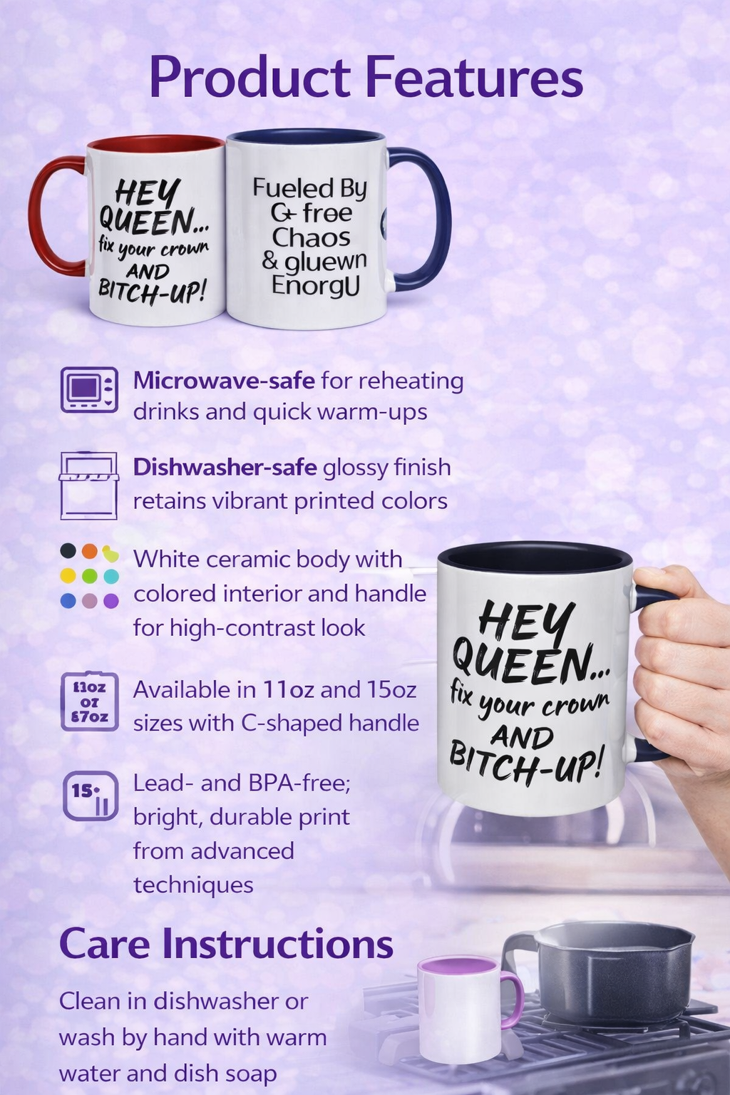 Queen Crown Coffee Mug - Grab Your Coffee