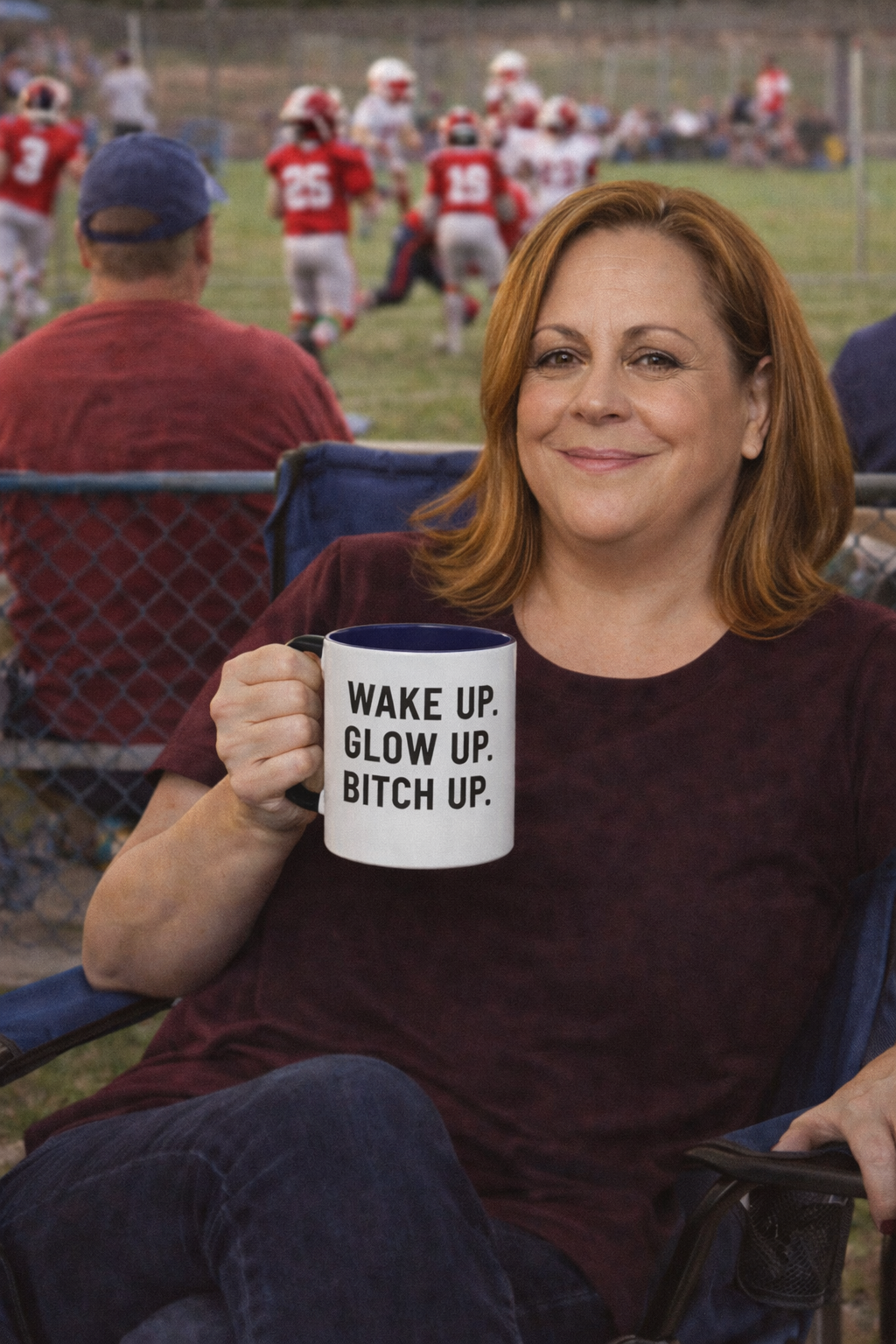 Wake Up, Glow Up, Bitch Up Mug - Accent