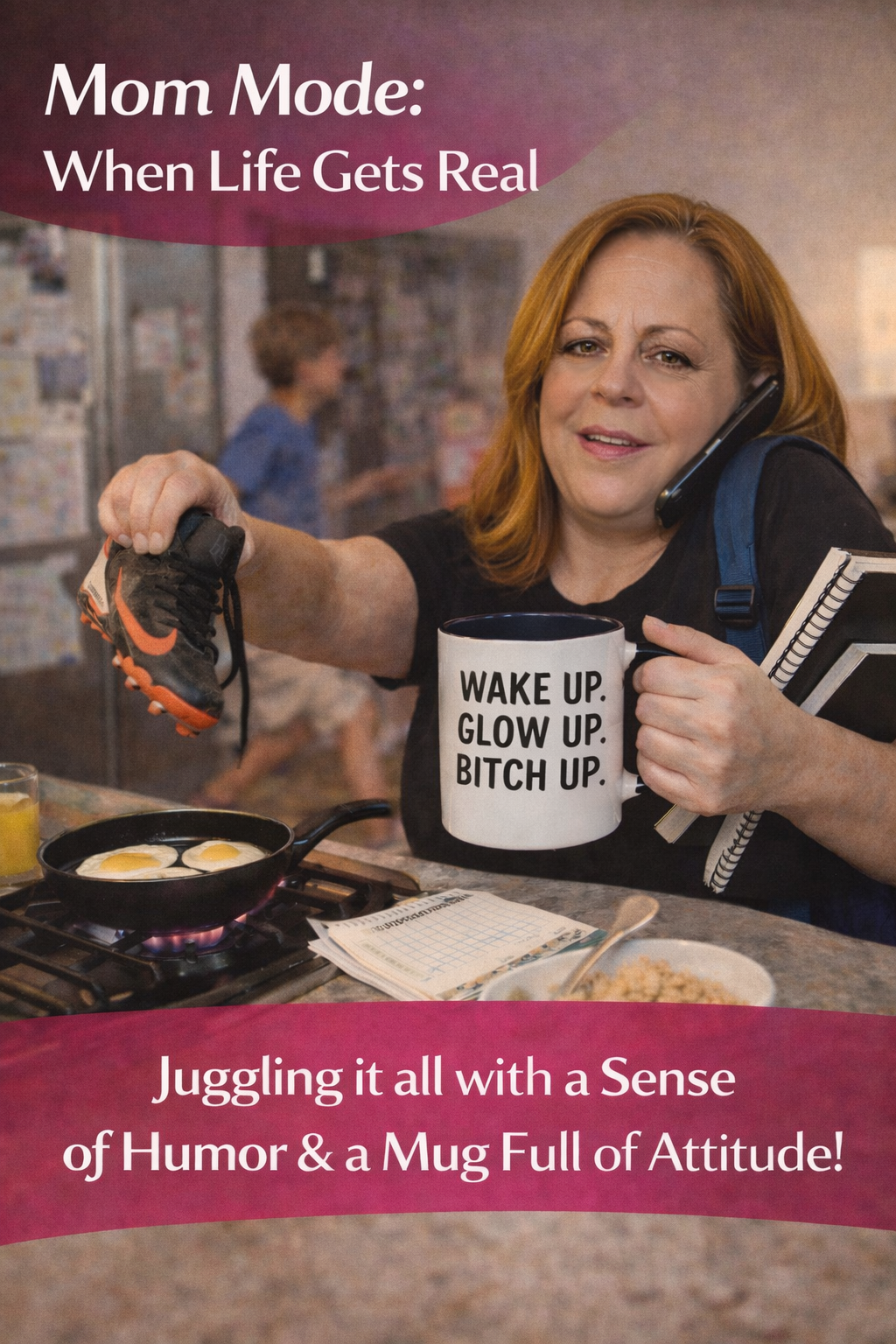 Wake Up, Glow Up, Bitch Up Mug - Accent