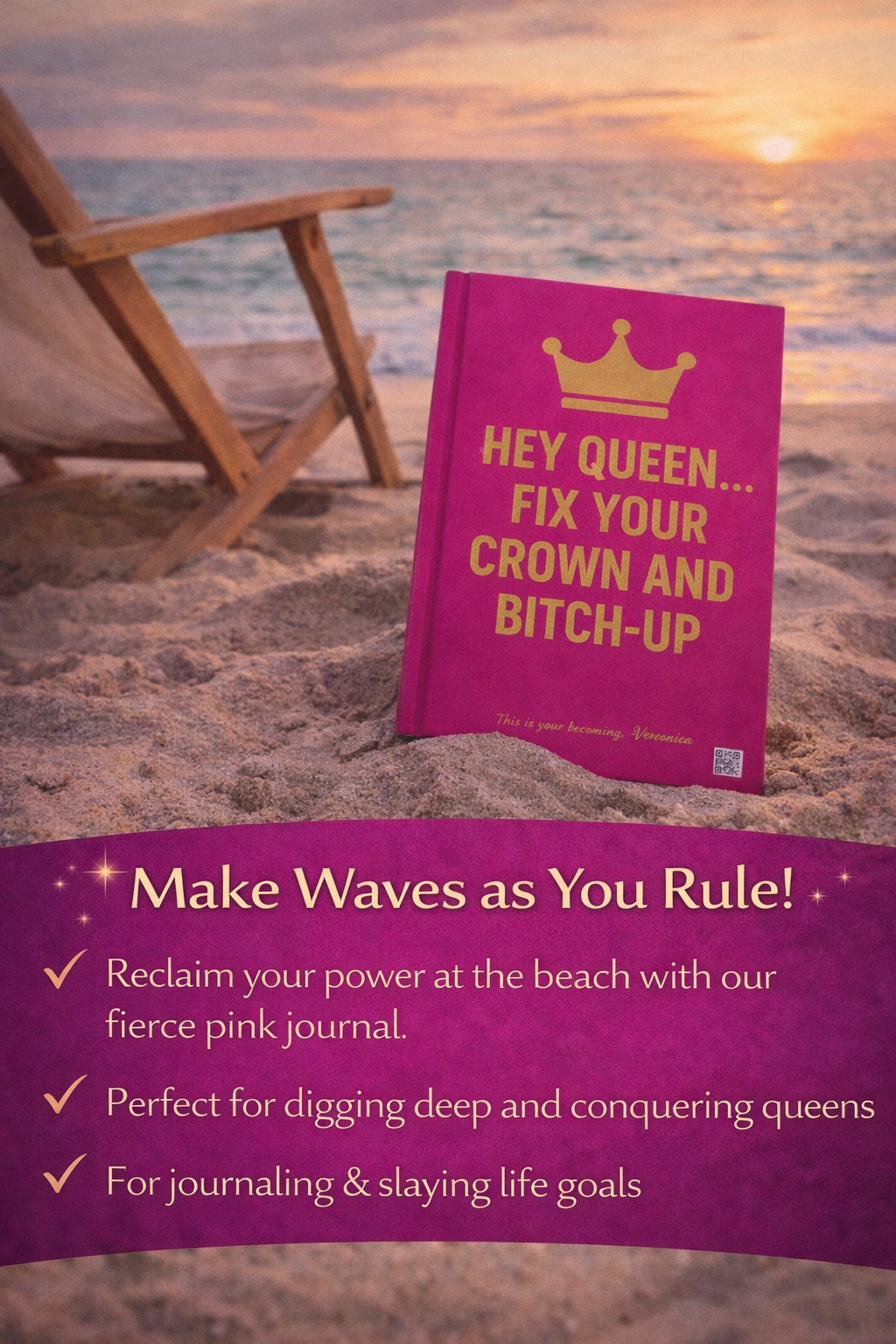 Empowerment Journal for Women Hardcover Self-Care & Confidence Journal