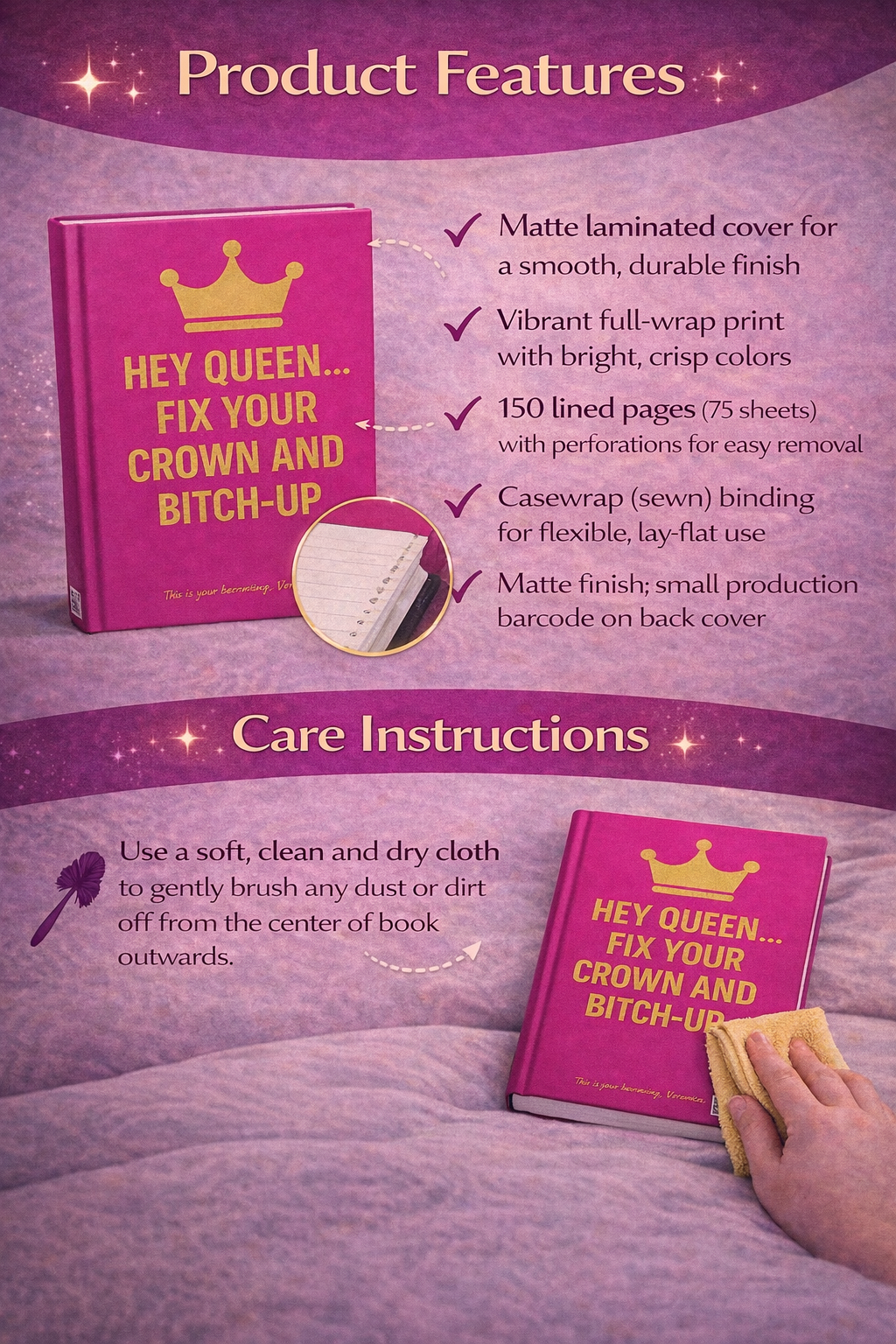 Empowerment Journal for Women Hardcover Self-Care & Confidence Journal