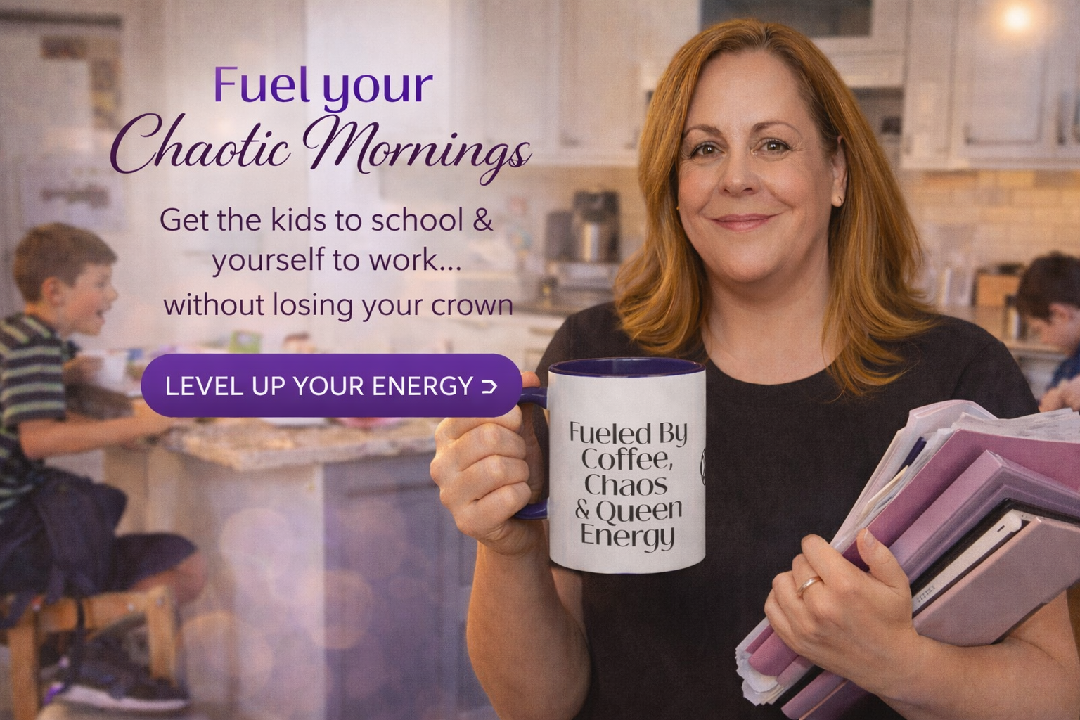 Fueled by Coffee Chaos Queen Energy Mug