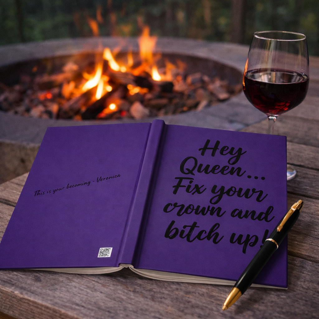 Hey Queen Fix Your Crown Journal Hardcover Empowerment & Self-Love Journal for Women