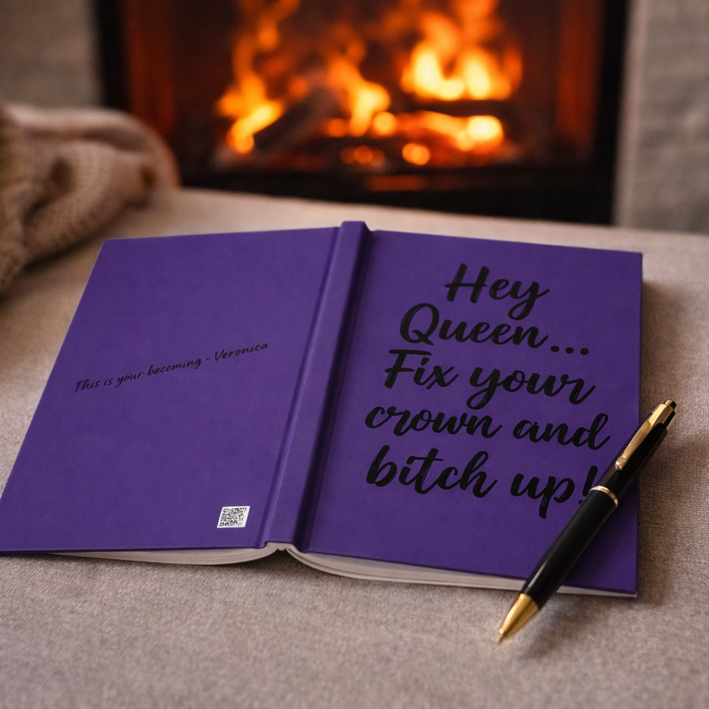 Hey Queen Fix Your Crown Journal Hardcover Empowerment & Self-Love Journal for Women