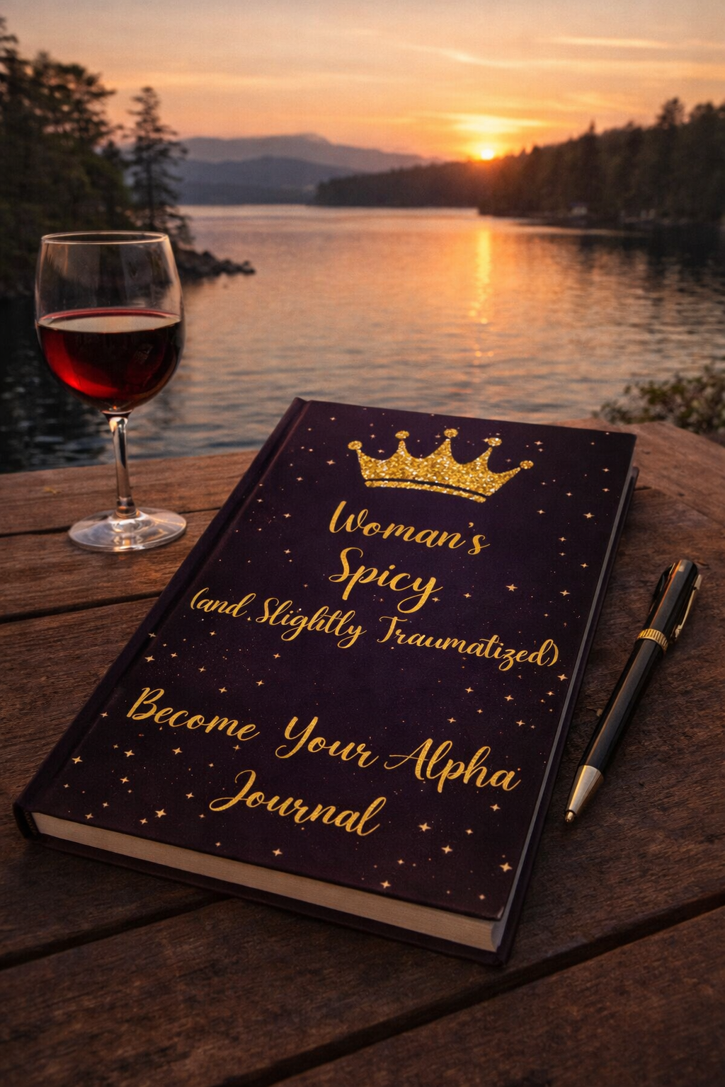 Spicy & Slightly Traumatized Become Your Alpha Journal - ChatGPT Prompt Notebook - Journals {{tags}}