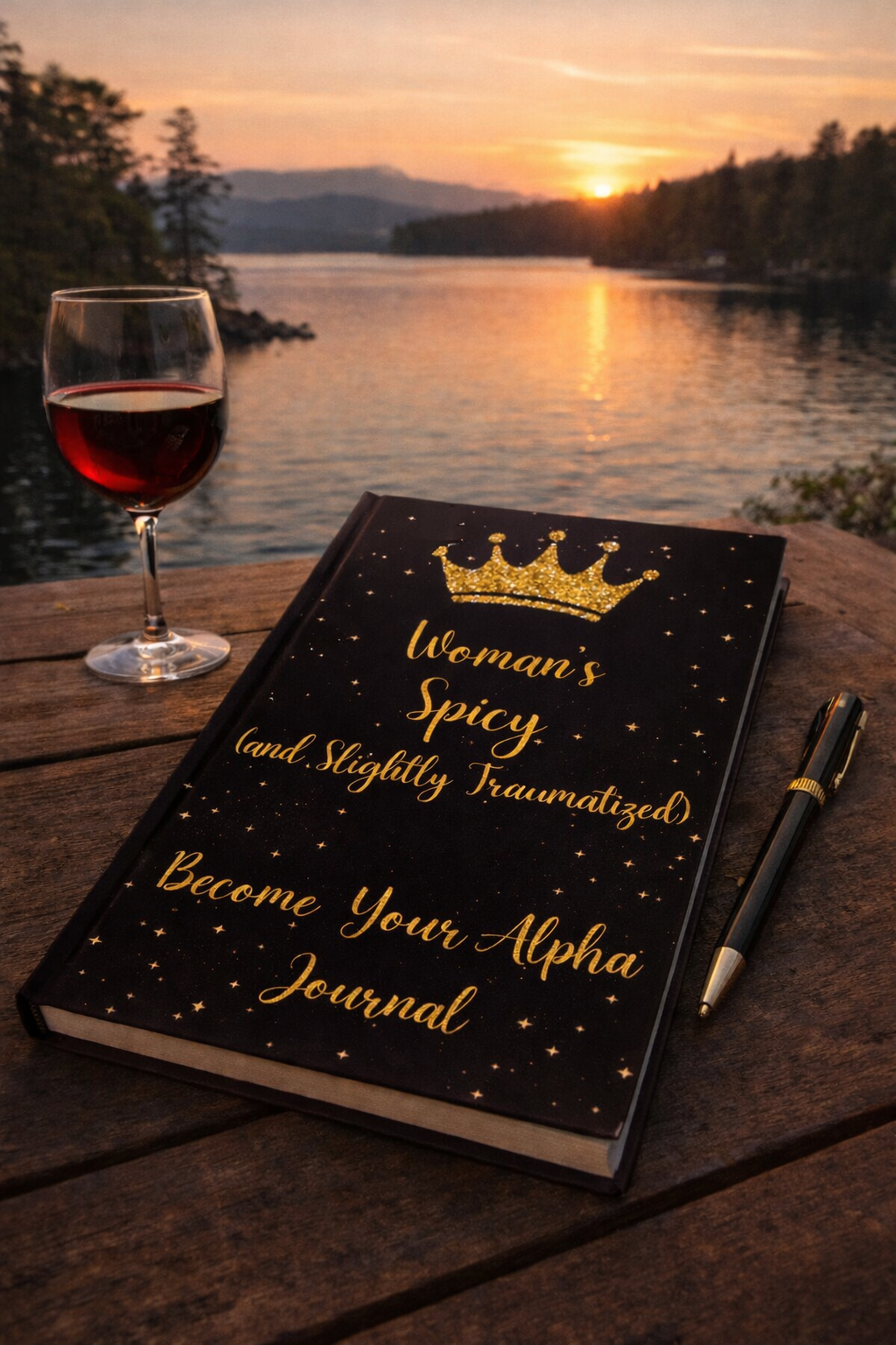 Spicy Alpha Journal: Slightly Traumatized Queen (hardcover) - Journals {{tags}}