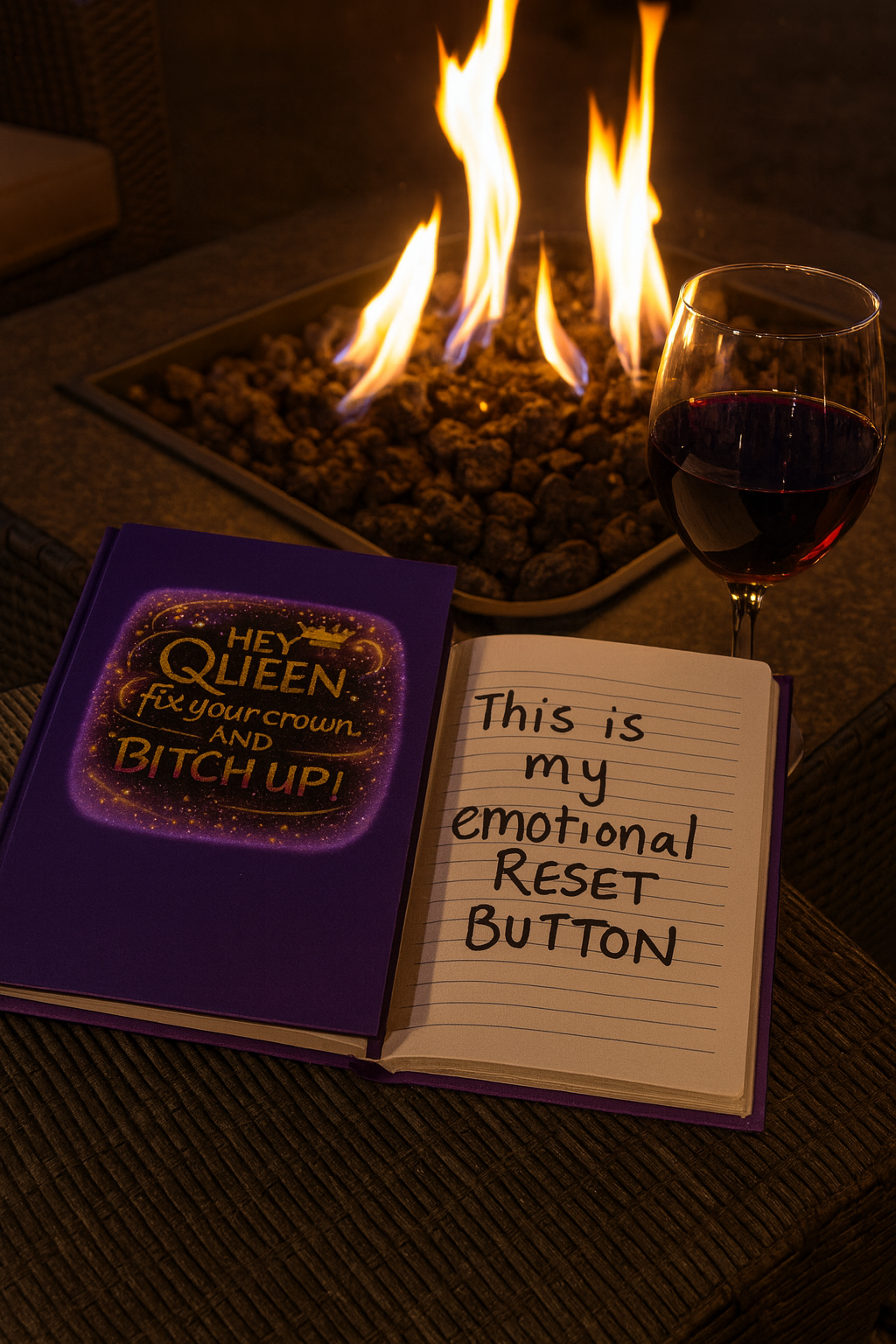 Hey Queen Fix Your Crown Journal - ChatGPT Prompt Notebook for AI Enthusiasts - {{tags}}