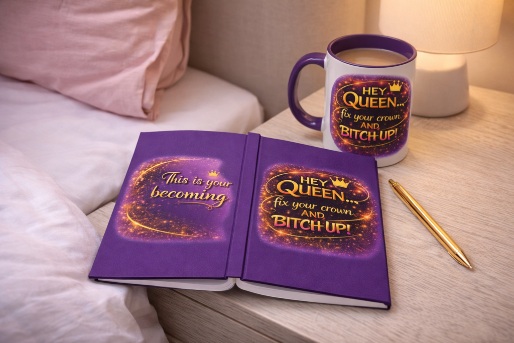 Hey Queen Fix Your Crown Journal - ChatGPT Prompt Notebook for AI Enthusiasts - {{tags}}