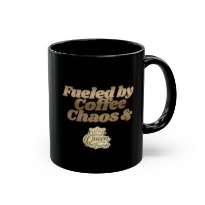 Fueled by Coffee Chaos Queen Energy Mug - Coffee Cup for ChatGPT Users & AI Enthusiasts - Mugs {{tags}}