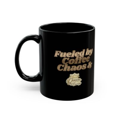 Fueled by Coffee Chaos Queen Energy Mug - Coffee Cup for ChatGPT Users & AI Enthusiasts - Mugs {{tags}}