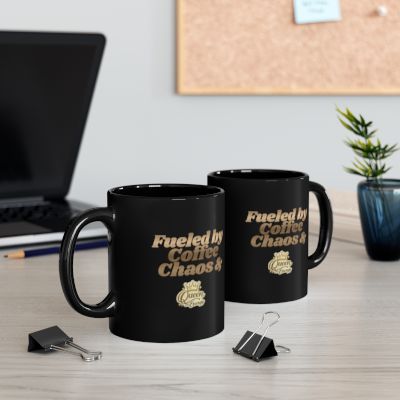 Fueled by Coffee Chaos Queen Energy Mug - Coffee Cup for ChatGPT Users & AI Enthusiasts - Mugs {{tags}}