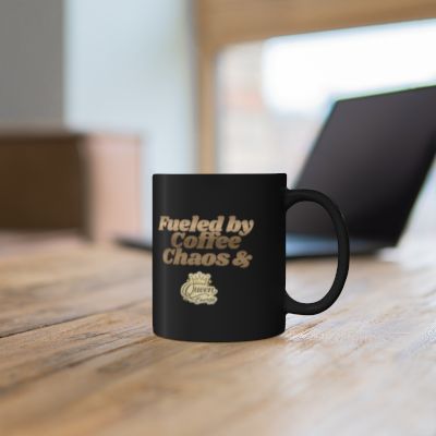 Fueled by Coffee Chaos Queen Energy Mug - Coffee Cup for ChatGPT Users & AI Enthusiasts - Mugs {{tags}}