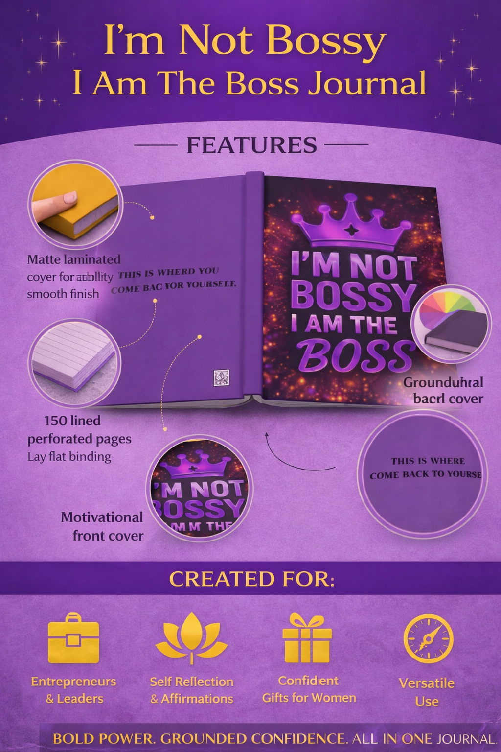 I'm Not Bossy I Am The Boss Journal - ChatGPT Prompt Notebook for AI Enthusiasts - Journals {{tags}}