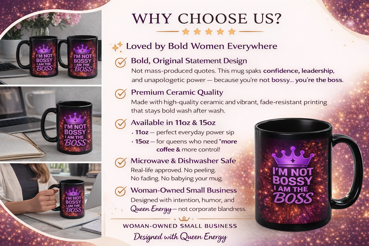 I'm Not Bossy I Am The Boss Mug - Coffee Cup for ChatGPT Users & AI Enthusiasts - Mugs {{tags}}