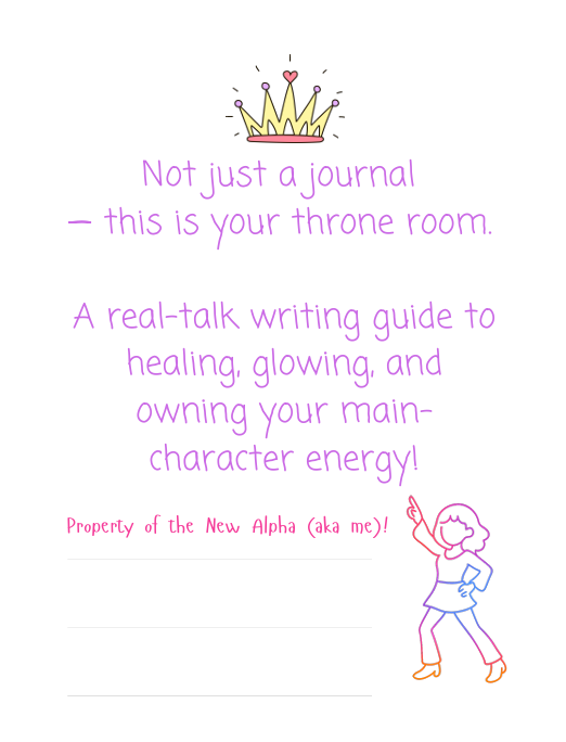 Woman’s Spicy (and Slightly Traumatized) Become Your Alpha Journal - Purple