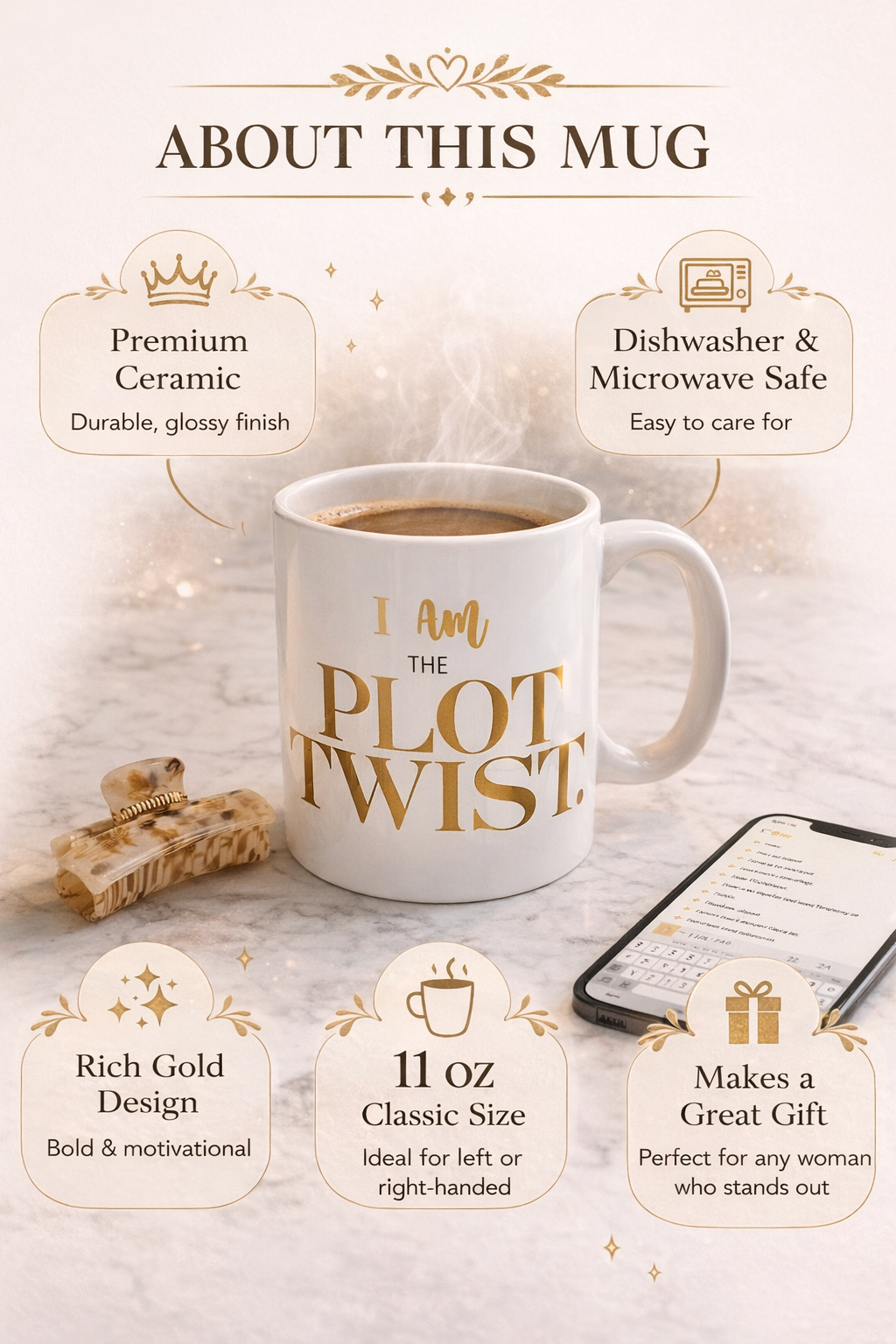 I Am The Plot Twist Mug - Coffee Cup for ChatGPT Users & AI Enthusiasts - Mugs {{tags}}