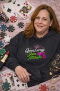 Queen Energy Joker Attitude Hoodie - Bold Empowerment Sweatshirt for ChatGPT Users & AI Enthusiasts - Hoodies {{tags}}