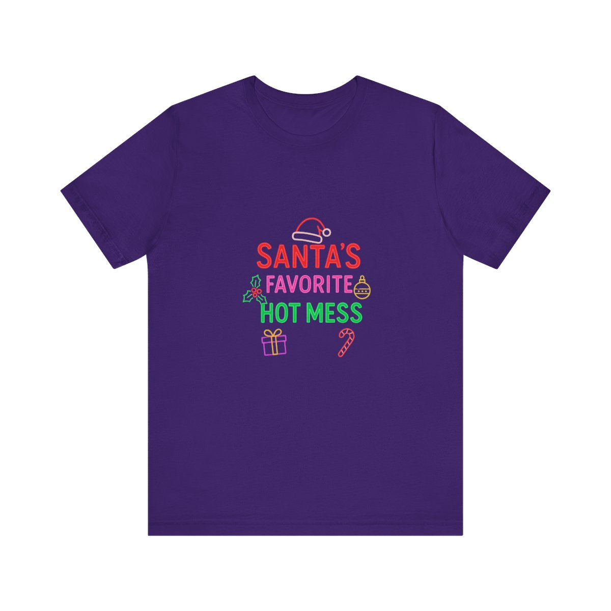 Santa's Favorite Hot Mess Christmas T-Shirt