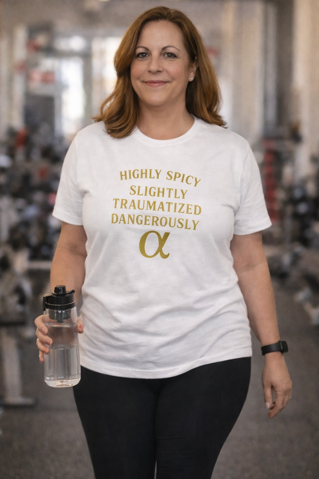 Spicy Slightly Traumatized Dangerously Alpha T-Shirt - Empowerment Tee for ChatGPT Users - {{tags}}