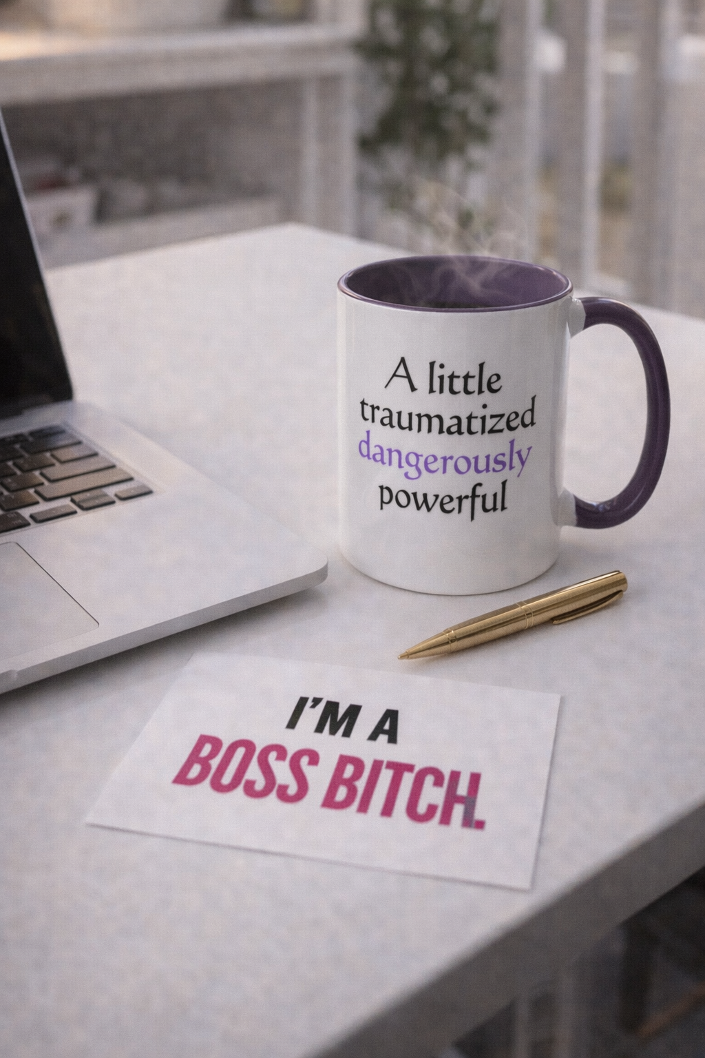 A Little Traumatized Dangerously Caffeinated Mug - Coffee Cup for ChatGPT Users - Mugs {{tags}}