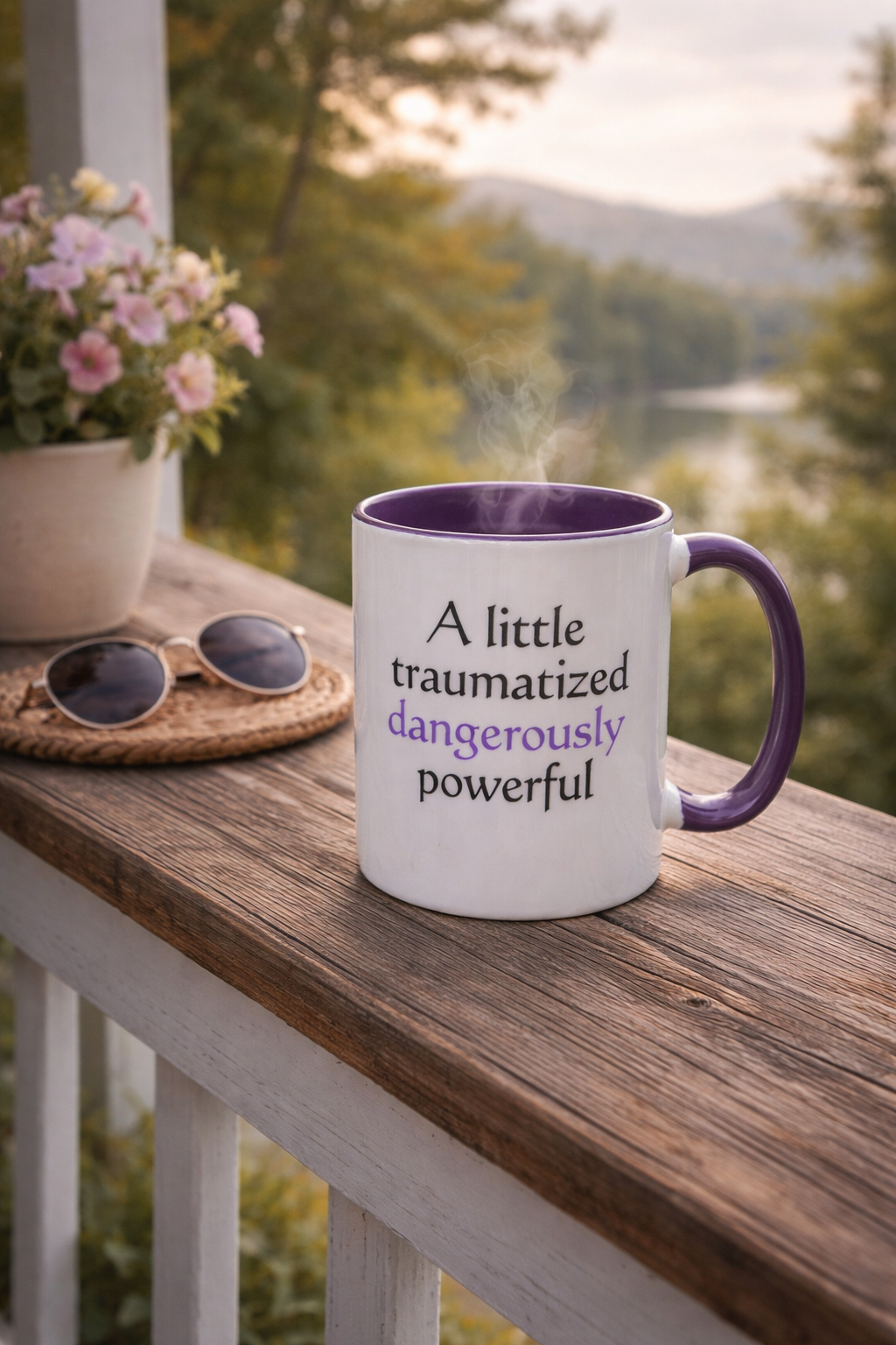A Little Traumatized Dangerously Caffeinated Mug - Coffee Cup for ChatGPT Users - Mugs {{tags}}